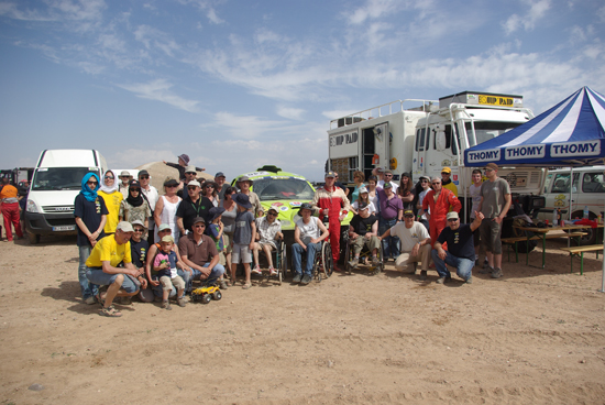 Le Team Equip'Raid et ses supporters Le Team Equip'Raid et ses supporters