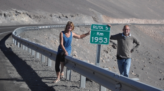 Yveline et Denis sur les route de Bolivie