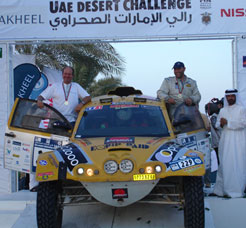 Arriv&eacute;e du Rallye Dubai 2006