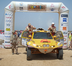 Arriv&eacute;e du Rallye Optic 2000 Tunisie 2008