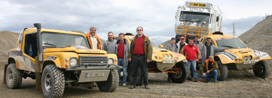 Le team avant le départ pour le rallye de Tunisie 2006