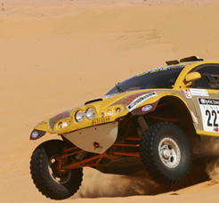 Choupette dans les dunes du Rallye de Tunisie 2006