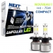AMPOULES H4 LED VENTILEES COMPACTES 75W BLANC NEXT-TECH