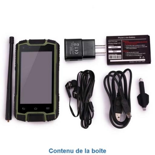 Smartphone étanche et tactile aux gants Globe Phone II avec GlobeXplorer et carte IGN France1:100000
