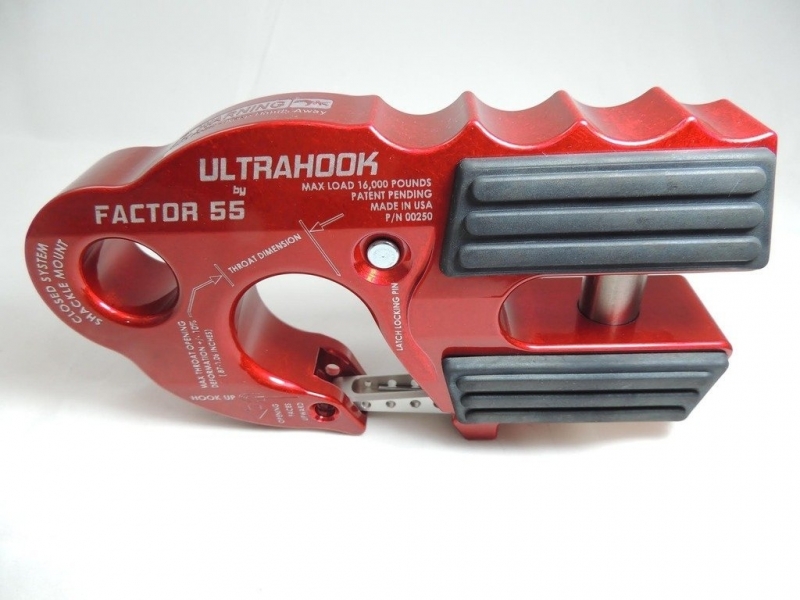 Arrêt de câble rouge pour treuil  UltraHook Factor 55