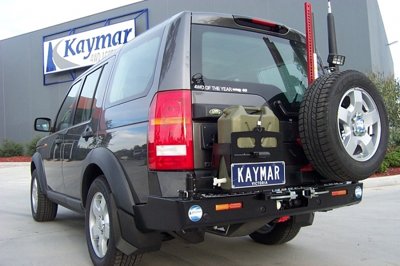 PORTE JERRICAN SIMPLE GAUCHE KAYMAR POUR LAND ROVER DISCOVERY 3