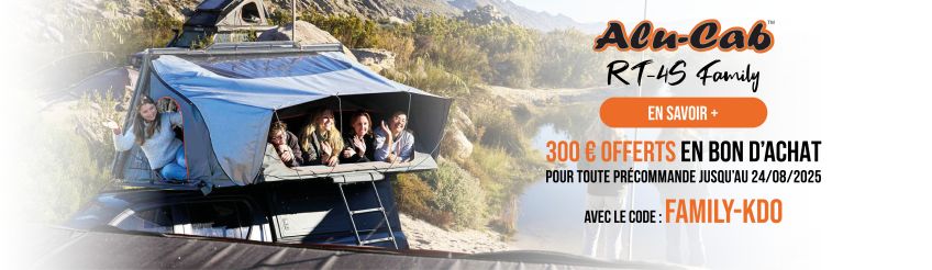 Promo jusqu'au 23 juin sur les tentes et auvent Alu-Cab