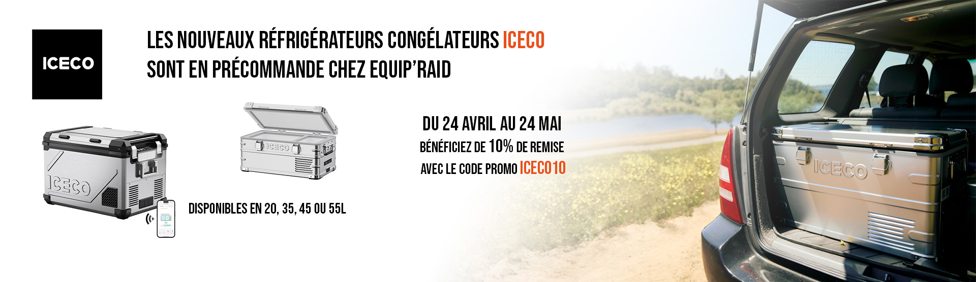 10% DE REMISE SUR LES REFRIGERATEURS CONGELATEURS ICECO EN PRECOMMANDE JUSQU'AU 24 MAI 2025