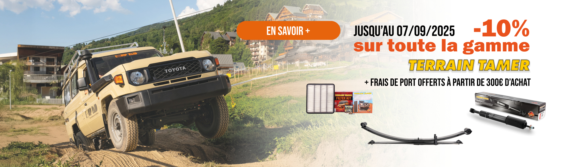 -10% SUR TOUTE LA GAMME TERRAIN TAMER JUSQU'AU 7 SEPTEMBRE