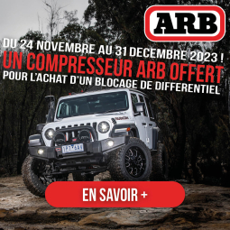 UN COMPRESSEUR ARB OFFERT POUR L'ACHAT D'UN BLOCAGE DE DIFFERENTIEL EN CE MOMENT CHEZ EQUIP'RAID !