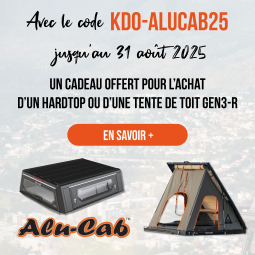 CADEAU OFFERT POUR L'ACHAT D'UN HARDTOP OU D'UNE TENTE ALU-CAB GEN 3-R