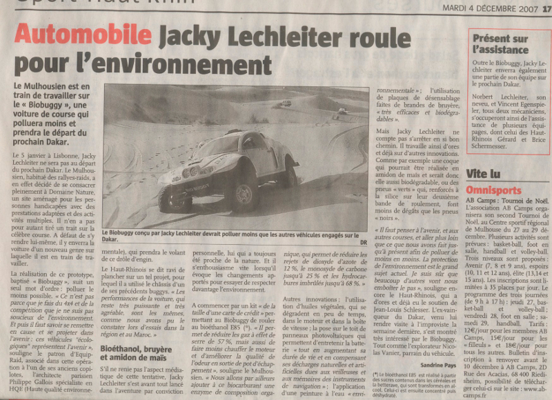 JACKY ET LE RALLYE RAID