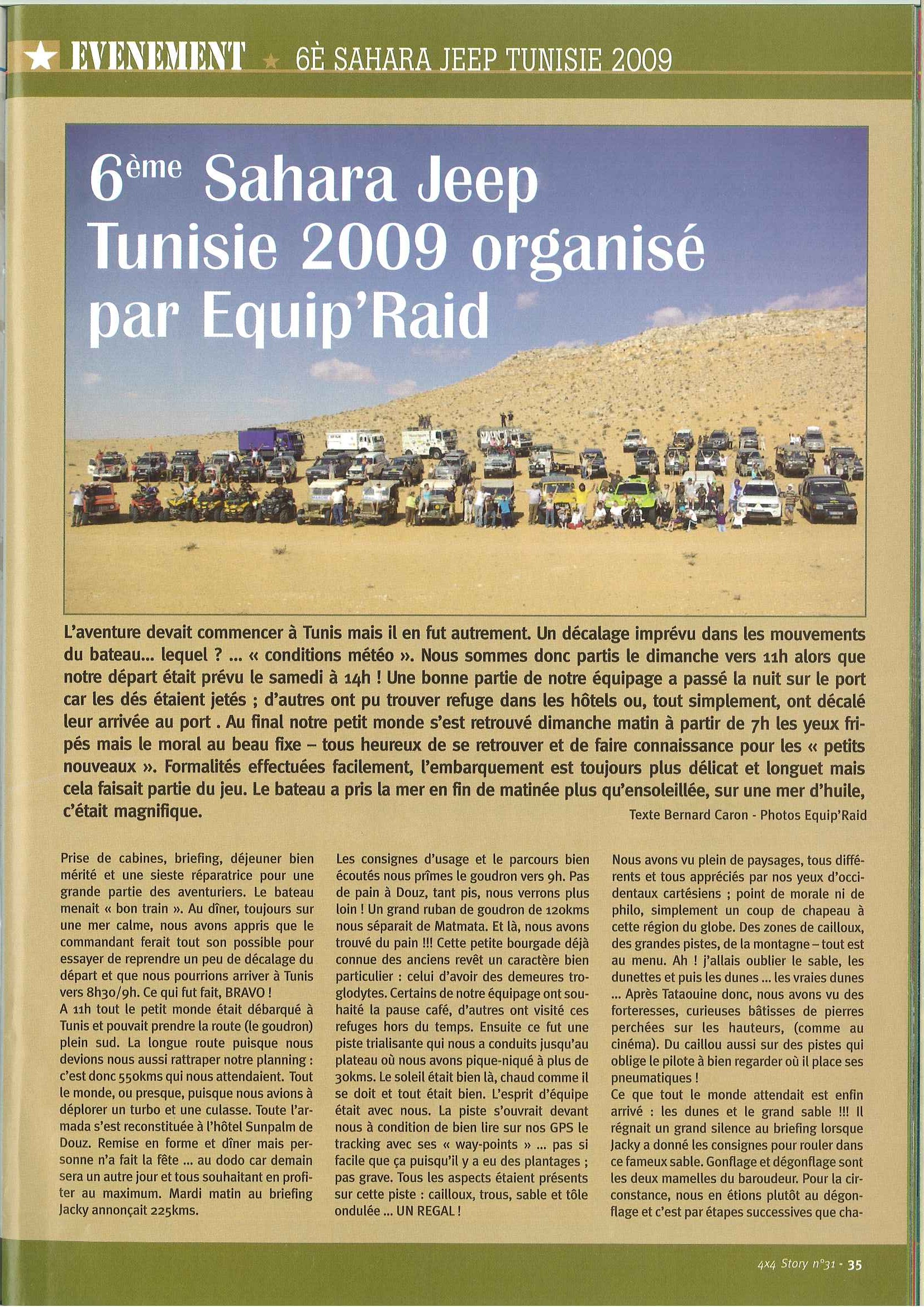 RAID TUNISIE 4X4