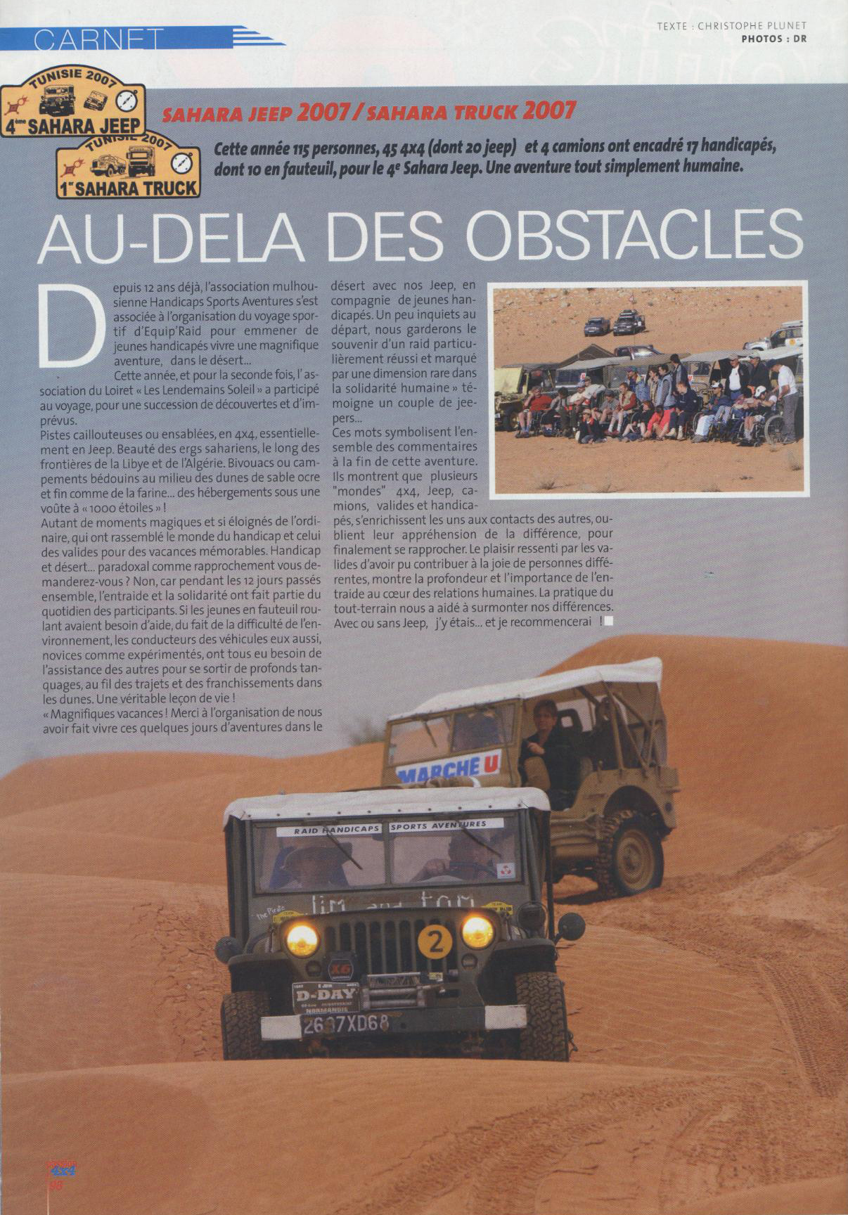 RAID TUNISIE 4X4