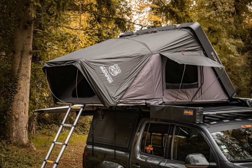 tente de toit mixte iKamper Skycamp préparation tout terrain 4x4 Alsace