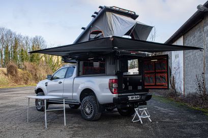 canopy Camper monté sur un véhicule par Equip'raid