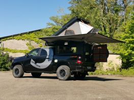 Canopy camper Alu-Cab ouvert - Dodge RAM