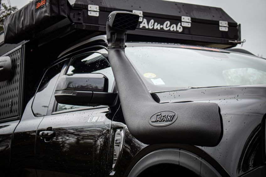 Ford Ranger PXIV préparation tout terrain pick up 4x4 raid bivouac en Alsace Canopy Camper Alu-Cab snorkel Safari
