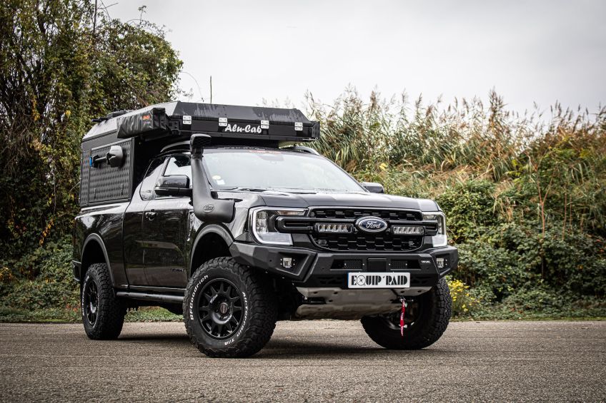Ford Ranger PXIV préparation tout terrain pick up 4x4 raid bivouac en Alsace
