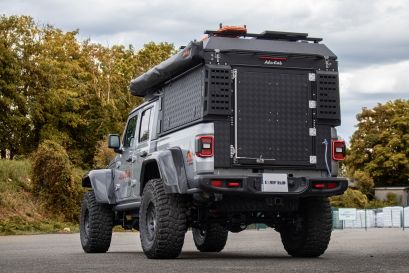 préparation 4x4 Jeep Gladiator Rubicon équipement 4x4 Equip'raid Alu-Cab Canopy camper 