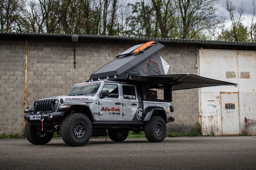 préparation 4x4 Jeep Gladiator Rubicon équipement 4x4 Equip'raid Alu-Cab Canopy camper 