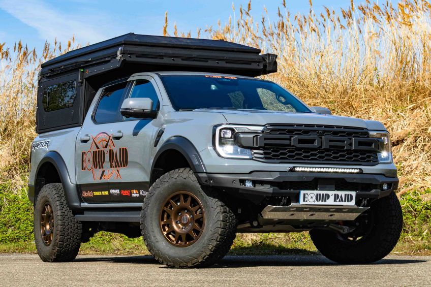 Ford Ranger raptor de démonstration Equip'Raid préparé avec alu-cab modcap family