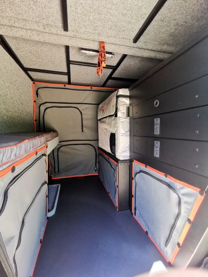 CELLULE ULTRA COMPACT 2 PERSONNES ALU CAB CAMPER KHAYA MODEL CONFORT VERSION NOIRE