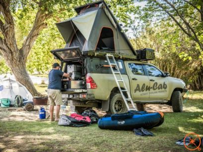 Tente de toit Alu-Cab expedition 3 - Toyota Hilux Vigo double cabine