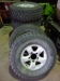 5 ROUES COMPLETES OCCASIONS (PNEUS + JANTES) POUR TOYOTA HDJ/HZJ100/105/78/79