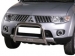 PROTECTION AVANT TUBULAIRE 63MM INOX HOMOLOGUEE CE POUR MITSUBISHI L200 TRITON DE 2010 A 2013