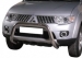 PROTECTION AVANT TUBULAIRE 76MM INOX HOMOLOGUEE CE POUR MITSUBISHI L200 DE 2010 A 2013