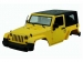 Carrosserie Jeep Wrangler Rubicon jaune 1/10e
