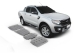 KIT DE 4 BLINDAGES ALUMINIUM 6 MM RIVAL POUR FORD RANGER DE 2012 A 2018 (SANS AD BLUE, INCLUS EURO 6)