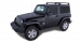 KIT BACKBONE BARRES DE TOIT HEAVY DUTY RHINO RACK 1500 MM NOIRES POUR JEEP WRANGLER JK 2 PORTES (AVEC PIEDS RLT600)