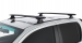 KIT 2 BARRES DE TOIT VORTEX NOIRES 1260 MM ET PIEDS RHINO RACK POUR TOYOTA HILUX REVO DOUBLE CABINE