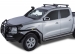 KIT 2 BARRES DE TOIT HEAVY DUTY NOIRES 1250 MM ET PIEDS RHINO RACK POUR NISSAN NAVARA D23 NP300 ET RENAULT ALASKAN A PARTIR DE 2015 DOUBLE CABINE