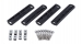 KIT ADAPTATEUR POUR PIEDS RHINO RACK SUR FORD RANGER WILDTRAK ET VOLKSWAGEN AMAROK EQUIPE D'UN MOUNTAIN ROLL-TOP