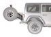 SUPPORT DE ROUE DE SECOURS POUR PARE CHOCS ARRIERE WARN ELITE POUR JEEP WRANGLER JL