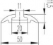 RAIL D'ARRIMAGE ALUMINIUM AERO SEMI-CIRCULAIRE LONGUEUR 2M