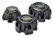 CACHE MOYEU NOIR POUR JANTE GOSS GENERATION II ENTRAXE 6X114.3 ET 6X130