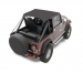 BACHE BIKINI TRADITIONAL BLACK CRUSH POUR JEEP CJ 5 DE 1976 A 1983