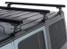 KIT BACKBONE BARRES DE TOIT HEAVY DUTY RHINO RACK 1500 MM NOIRES POUR JEEP WRANGLER JK 4 PORTES (AVEC PIEDS RLT600)