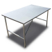 TABLE DE CAMPING EN INOX RSI AVEC SYSTEME DE MONTAGE DANS HARDTOP EVO