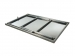 KIT TABLE DE CAMPING EN INOX AVEC SYSTEME DE STOCKAGE SOUS LA GALERIE FRONTRUNNER