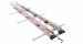 PORTE ECHELLE D'EXTENSION (3000 x 470MM) SUR BARRES DE TOIT RHINO RACK