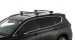 KIT 2 BARRES DE TOIT VORTEX NOIRES 1260 MM ET PIEDS RHINO RACK POUR HYUNDAI SANTA FE TM AVEC BARRES LONGITUDINALES A PARTIR DE 2018