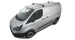 KIT 2 BARRES DE TOIT VORTEX NOIRES 1500 MM POUR FORD TRANSIT CUSTOM A PARTIR DE 2014 (AVEC PIEDS RLTPFTC)