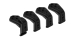 KIT RAPIDE STOW IT POUR LE MONTAGE D'ACCESSOIRES RHINO RACK SUR GALERIE DE TOIT PIONEER NG (x4)
