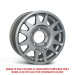 JANTE ALUMINIUM RENFORCE RAID EVO CORSE DAKAR ZERO 8x17" ET 0 GRIS (VEHICULE AVEC ELARGISSEURS D'AILES)