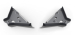 BLINDAGE ALUMINIUM 6 MM TRIANGLES AVANT RIVAL POUR FORD RANGER DE 2012 A 2022